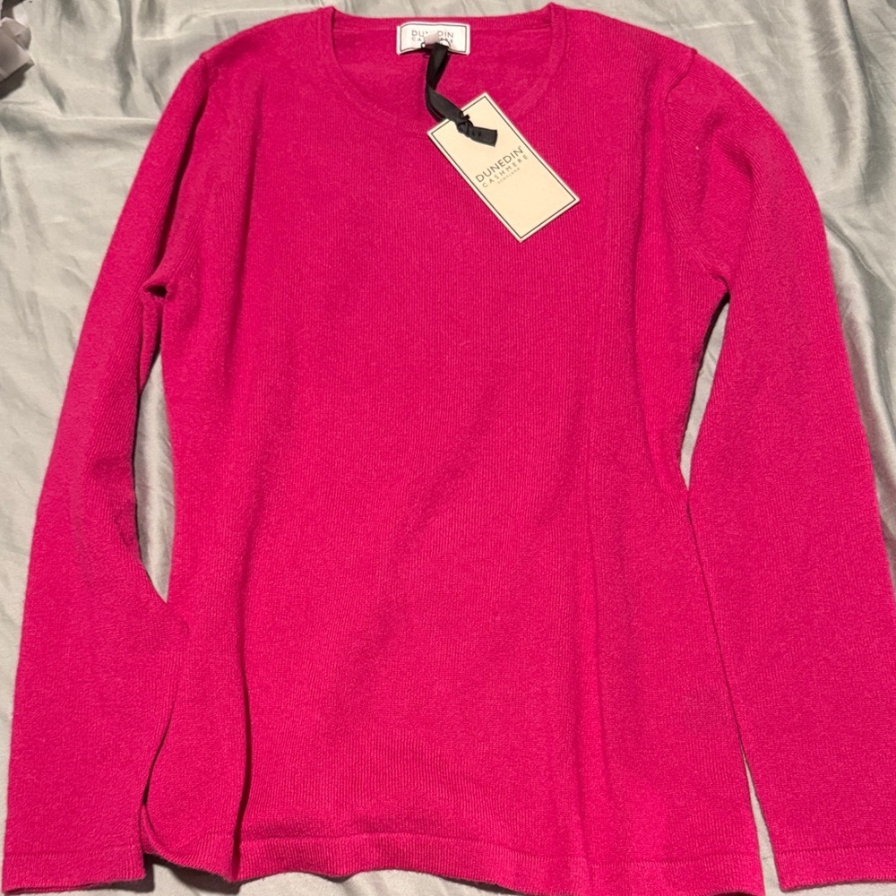 NWT Dunedin Cashmere Pink Sweater